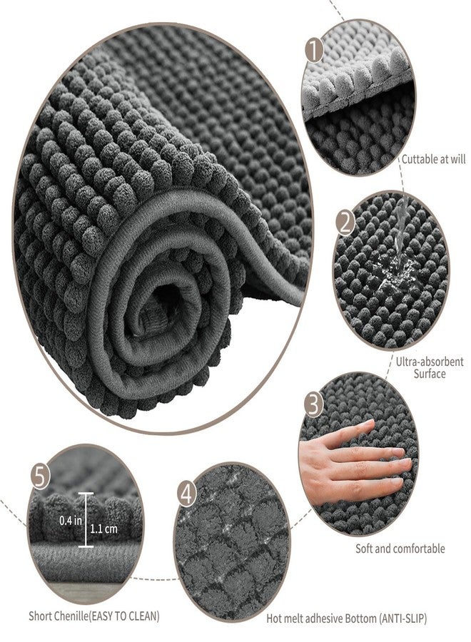 Oncpcare 2 Pcs Guinea Pig Cage Liner Washable, Bunny Rugs Guinea Pig Cage Bedding Reusable Rabbit Mat Animal Sleeping Pad Bed (Grey) - Image 3